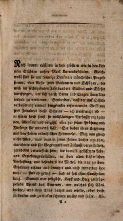 Einge Gedanken über Kurrendeschulen