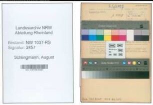 Entnazifizierung August Schlingmann , geb. 25.12.1892 (Amtsgehilfe)