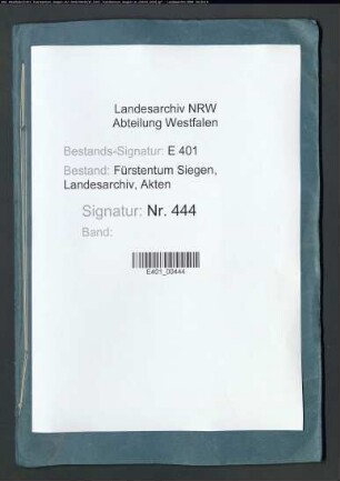 Protokolle über die Kirchenvisitation im Siegener Land (u.a. Krombach, Hilchenbach, Irmgarteichen, Wilnsdorf, Ferndorf und Holzklau)