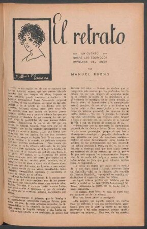 El retrato : Un cuento sobre los equívocos impulsos del amor