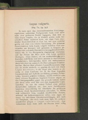 Lupus vulgaris.