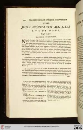 LXXIV. Julia August Titi Aug. filia / LXXIV. Giulia Augusta figlia di Tito