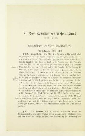 V. Das Zeitalter des Absolutismus, 1648-1786
