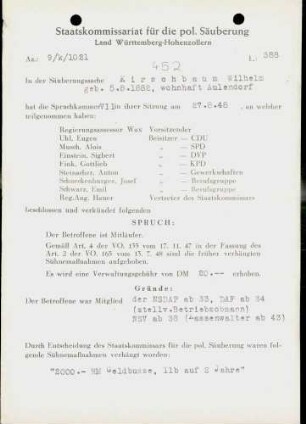 Kirschbaum, Wilhelm