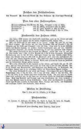Erläuternde Bemerkungen, Kalender, Kalender der Juden, städtische Zeitrechnung, europäische Fürsten, Genealogie.