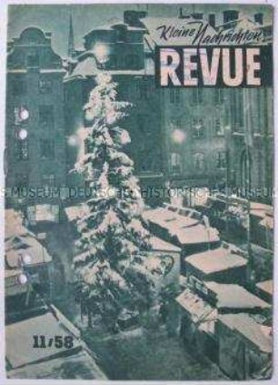 Propagandistisches Unterhaltungsblatt aus der DDR für Bevölkerung der Bundesrepublik und West-Berlins "Kleine Nachrichten Revue" u.a. über das Bundesverfassungsgericht