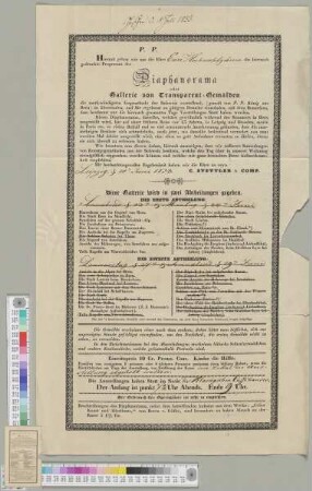 Diaphanorama oder Gallerie von Transparent-Gemälden