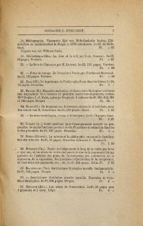 Bibliographie de la Belgique : ou catalogue général de l'imprimerie et de la librairie belges. 1879, 1879 = Jg. 36