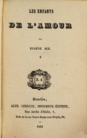 Les enfants de l'amour, 2
