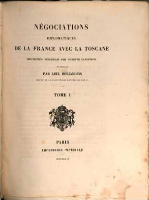 Négociations diplomatiques de la France avec la Toscane, 1
