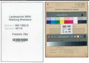 Entnazifizierung Otto Friedrich, geb. 21.03.1905 (Buchdrucker)