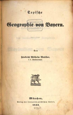 Topische Geographie von Bayern