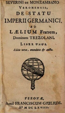 De statu Imperii Germanici ad Laelium fratrem, dominum Trezolani