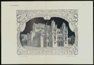 Concurrenz-Entwurf zu einem Stadttheater in Baden, Nied.Oest