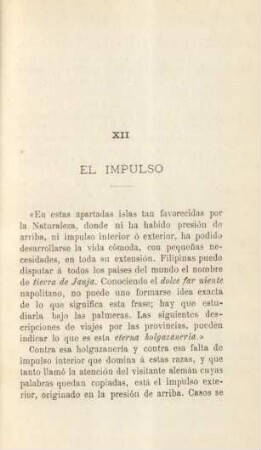 XII. El impulso