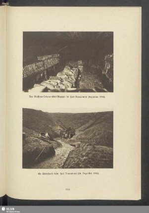 Ein Unterstand beim Fort Douaumont (24. Dezember 1916)
