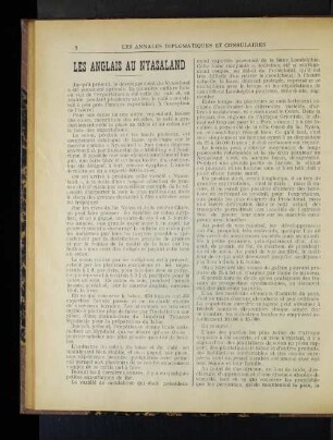 Les Anglais au Nyasaland