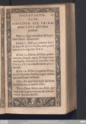 XLVI. Similiter Per Sacramenta Deus offert suam gratiam.