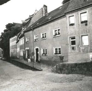 Colditz. Haingasse. Blick gegen Wohnhäuser (Nr. 8/2)