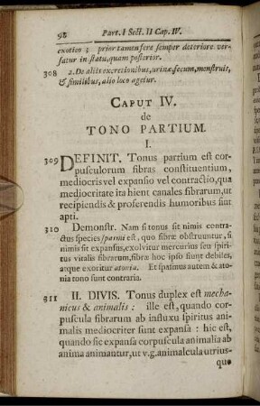 Caput IV. de Tono Partium.