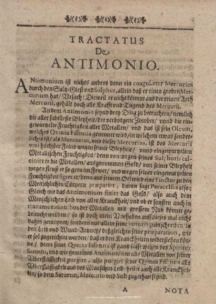 TRACTATUS DE ANTIMONIO.