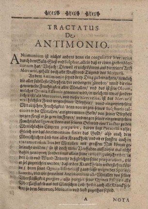 TRACTATUS DE ANTIMONIO.