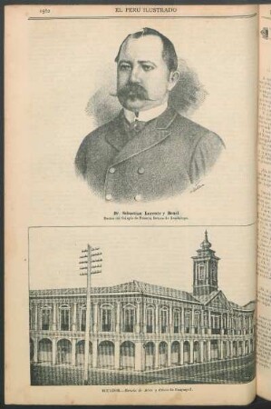 [Retrato de] Sebastián Lorente y Benel : Rector del Colegio de Nuestra Señora de Guadalupe.