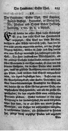 XV. Der Hausvater. 2.Aufl. T.1.