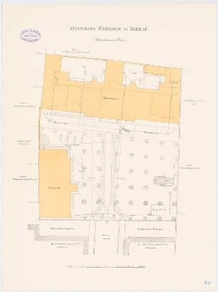 Königliches König-Wilhelms-Gymnasium, Breslau: Lageplan 1:200