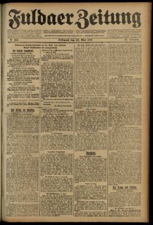 Ausgabe vom Mittwoch, den 30. Mai 1917.