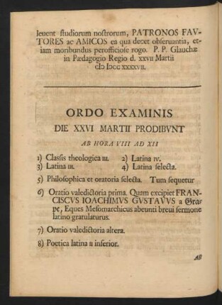 Ordo Examinis