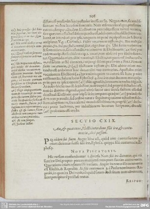 Sectio CXIX. An, & quatenus, Electi interdum filii irae, & contumaciae, dici possint