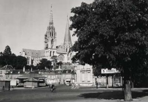 Frankreich. Chartres. Die Kathedrale Notre-Dame de Chartres (1260)