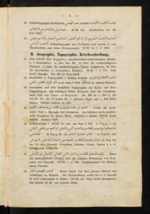 5-6, II. Geographie, Topographie, Reisebeschreibung