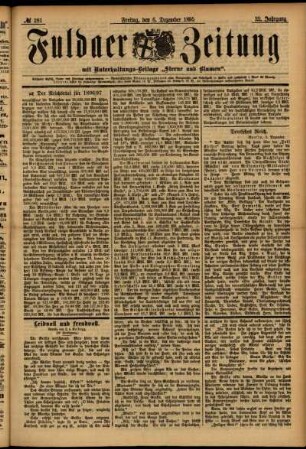 Ausgabe vom Freitag, den 06. Dezember 1895.