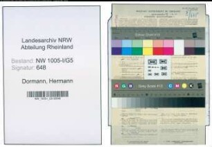 Entnazifizierung Hermann Dormann , geb. 25.07.1899 (Beamter)