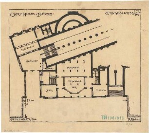 Fischer, Theodor; Dortmund; Börse - Grundriss EG