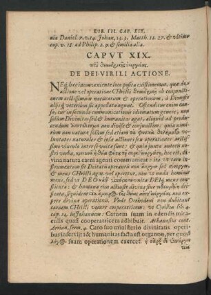 Caput XIX. De Dei Virili Actione.