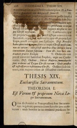 188-199, Thesis XIX. Eucharistiae Sacramentum.