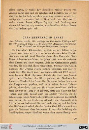 Graf Eberhard im Barte