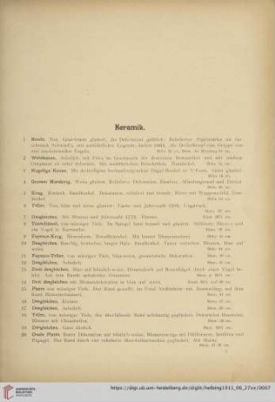 Keramik (Nr. 1-56)