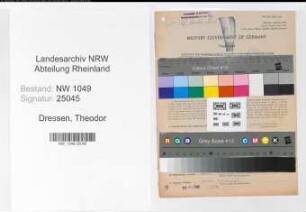 Entnazifizierung Theodor Dressen , geb. 28.08.1892 (Bahnsekretaer)