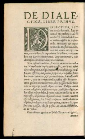 De Dialectica, Liber Primus.