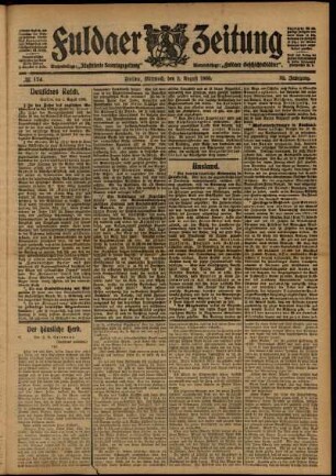 Ausgabe vom Mittwoch, den 02. August 1905.