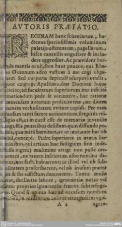 AVTORIS PRAEFATIO.