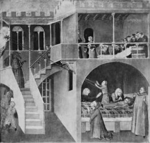 Vier Szenen aus der Legende des heiligen Nikolaus - rechte Tafel