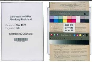 Entnazifizierung Charlotte Gottmanns , geb. 21.04.1922 (Lehrerin)