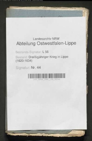 Verhandlungen mit dem kurbayrischen Obristen Timon von Lintelo