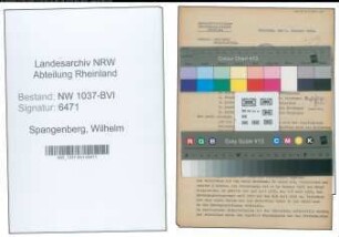 Entnazifizierung Wilhelm Spangenberg , geb. 23.07.1897 (Kaufmann)