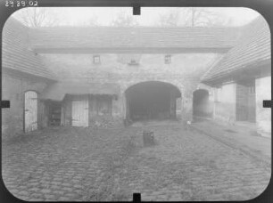 Großräschen, Dorfstraße 9. Gehöft. Hofansicht